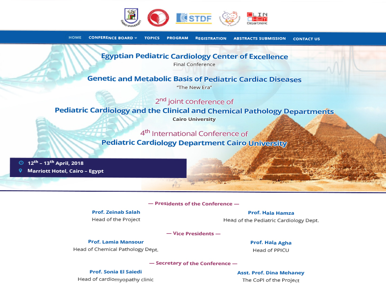 4th International Conference of Pediatric Cardiology Department - Cairo University